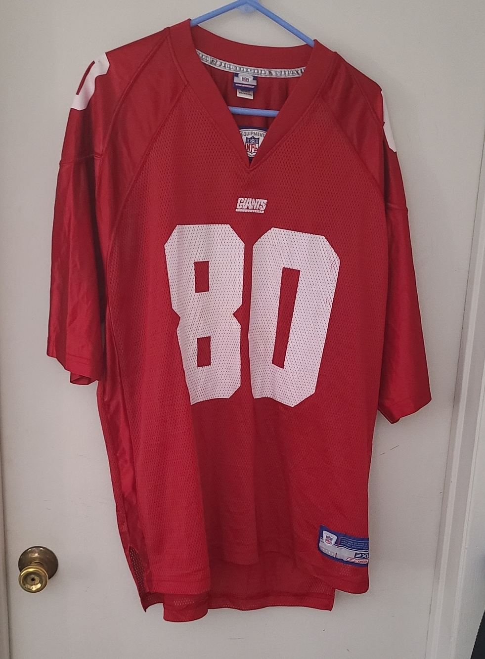 New York Giants Jersey Reebok On Field - Jeremy Shockey - #80